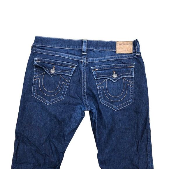 Vintage True Religion Jeans Size 38 RICKY FLAP T Blue - Picture 7 of 10